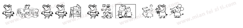 Peppa pig W01字体转换